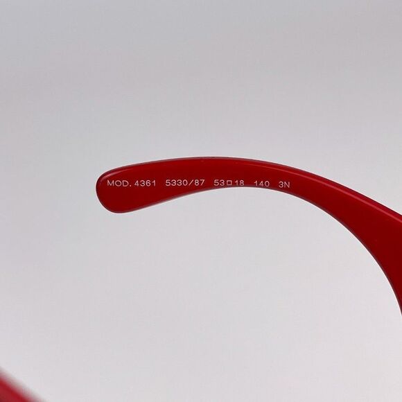 Versace VE4361 533087 Sunglasses Red Gray Oval Unisex - Picture 8 of 10